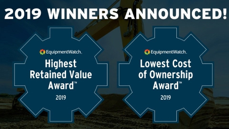 EquipmentWatch announces winners of 2019 Awards – highest retained value and lowest cost of ownership