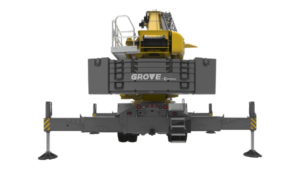 Manitowoc updates Grove truck crane to reduce machine weight, increase horsepower