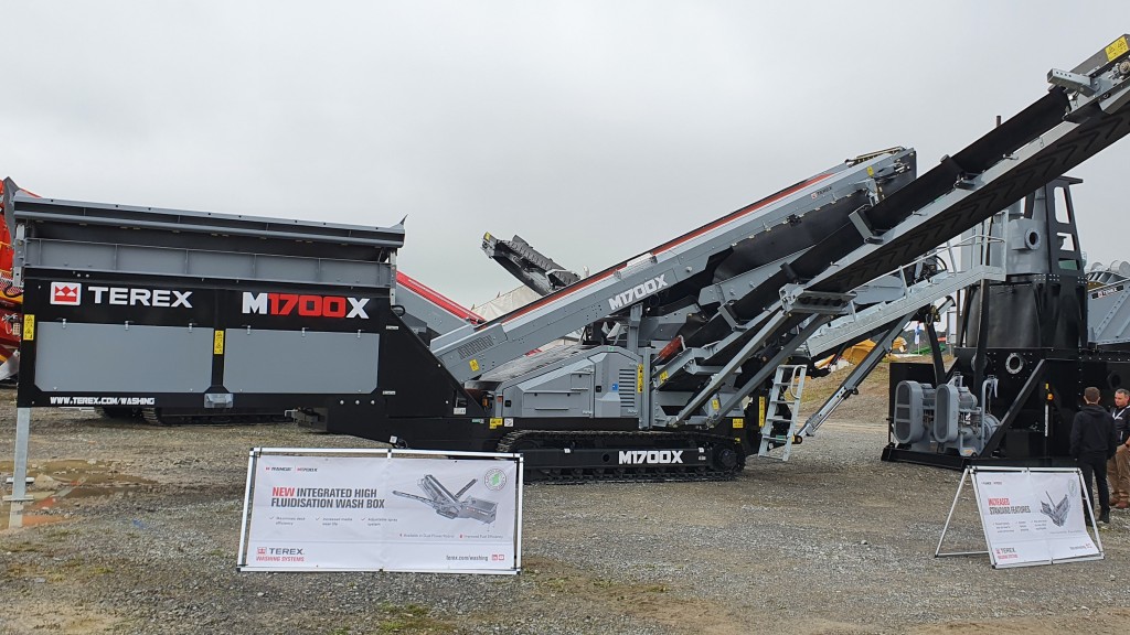 Terex Washing Systems' new mobile washing screen produces up to five products