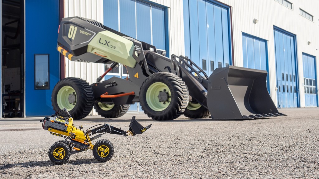 Volvo CE develops self-learning wheel loader prototype based on LEGO Technic model