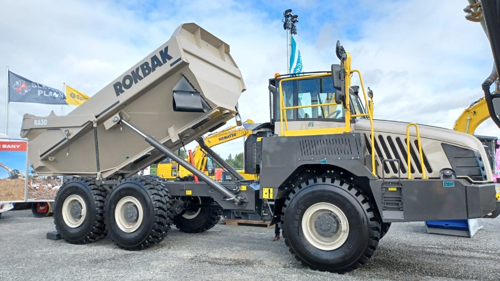 Rokbak articulated haulers make first public appearance