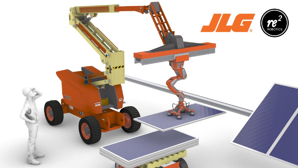 JLG partners with RE2 Robotics to help develop a robotic solar field construction system