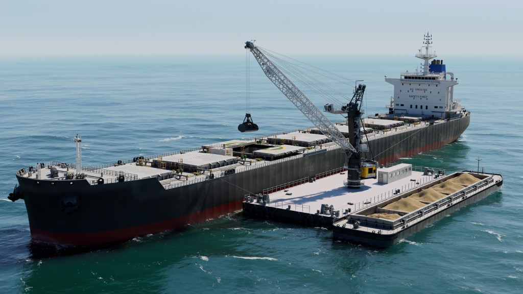 (VIDEO) Liebherr's new all-electric transshipment crane hoists up to 2,000 tonnes per hour