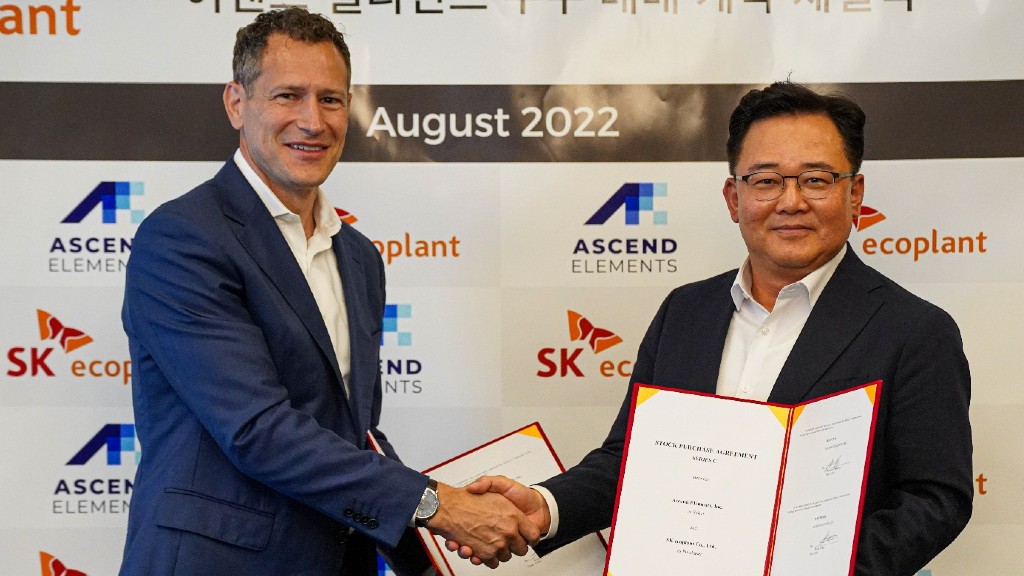SK ecoplant invests $50 million in Ascend Elements
