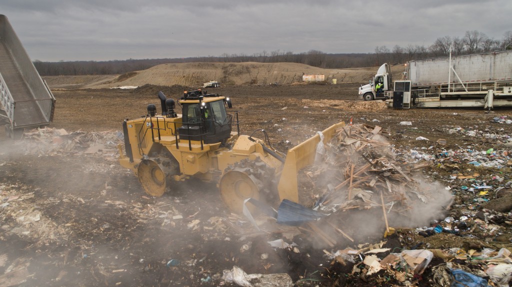 Caterpillar’s new landfill compactor utilizes upgraded heavy-duty structures