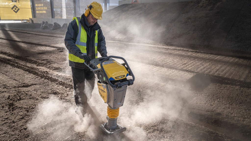 BOMAG's electric tamper provides 3,372 pounds of force, zero-emission operation