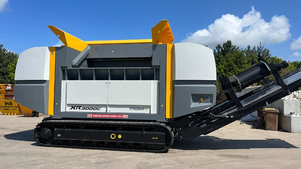 Solar energy powers PSH Environmental’s latest UNTHA shredder