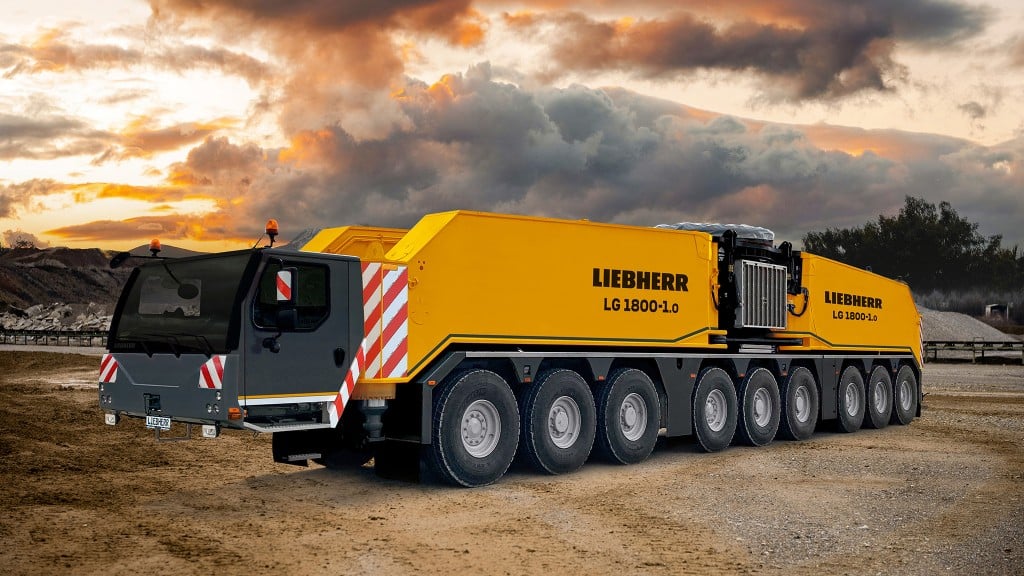 Liebherr lattice boom crane combines mobility with crawler crane capacity