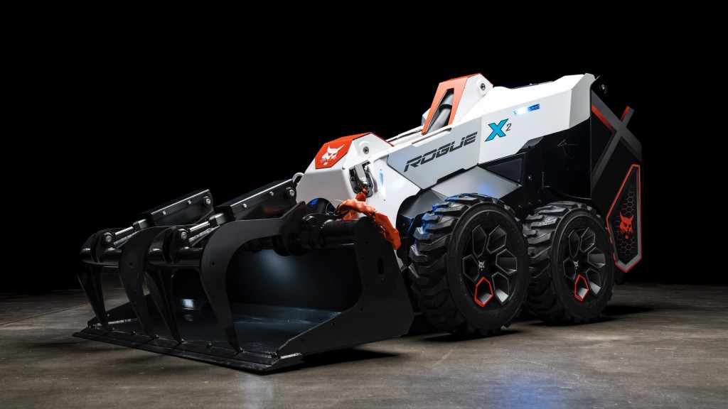 First look: Bobcat's all-electric, autonomous RogueX2 concept loader