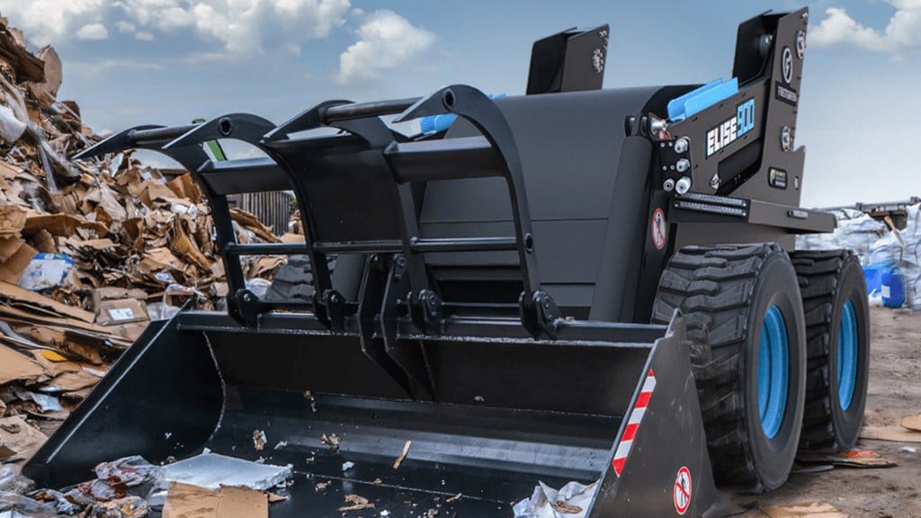 FirstGreen cabinless remote electric skid steer ideal for underground and indoor work