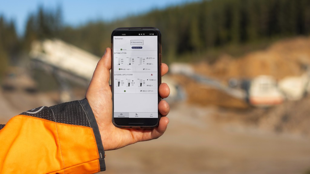 Metso's new app for remote process control of crushers and screens