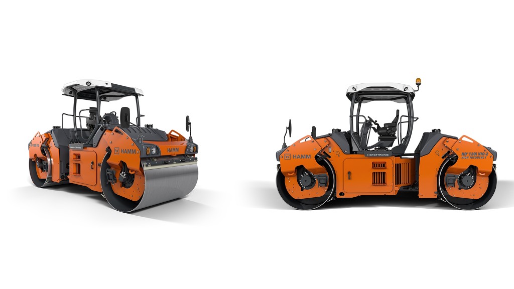 Hamm tandem rollers allow operators to choose vibration, oscillation, or both