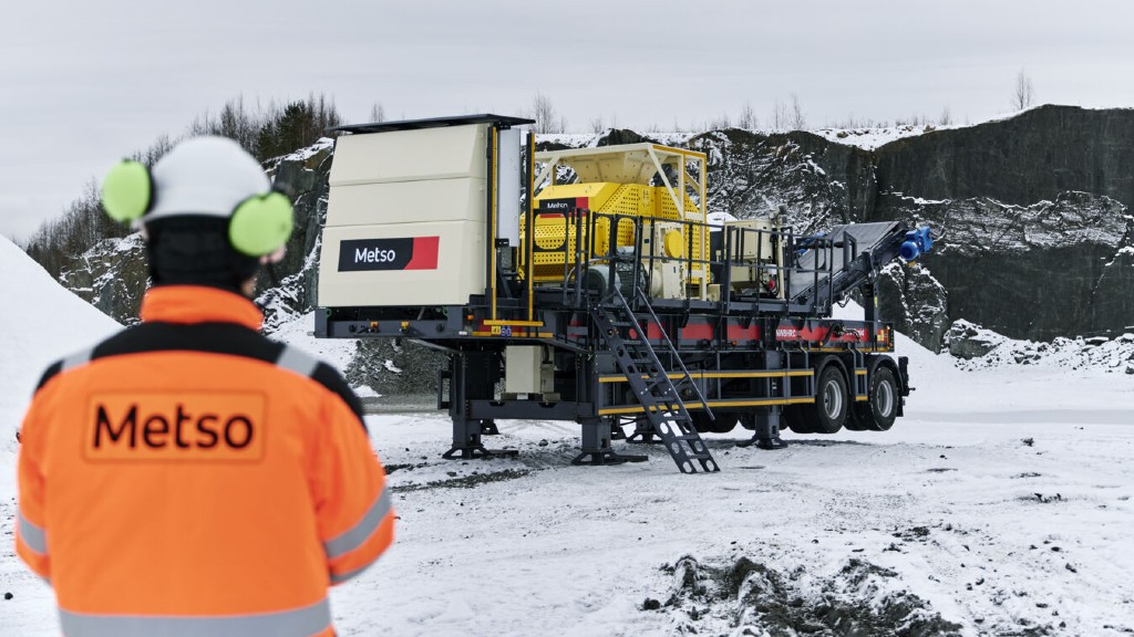Metso’s portable crusher for manufactured sand production