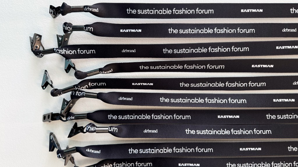 Debrand and Eastman deliver circular lanyards to the 2024 Sustainable Fashion Forum