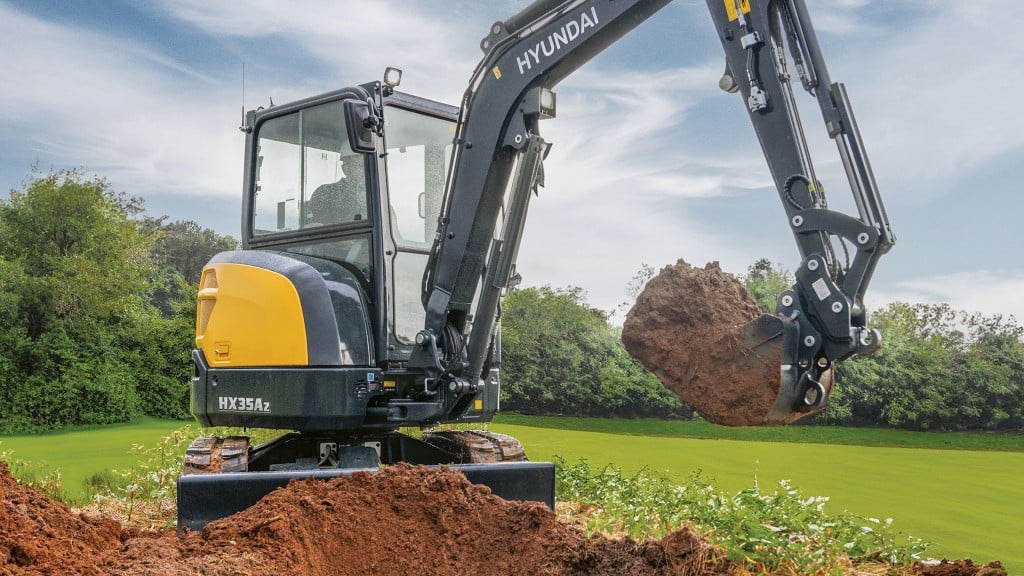 Hyundai Construction Equipment Americas 2024 mini excavator spec guide