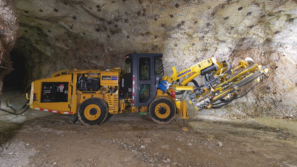 Komatsu charges forward with battery-electric versions of drilling and bolting rigs