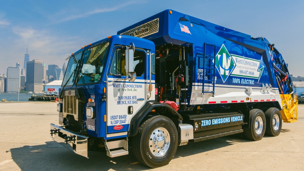 Peterbilt delivers two electric collection vehicles to Waste Connections of New York