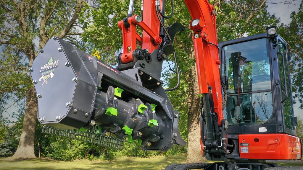 Loftness launches lightweight mulching head with two-stage cutting chamber for compact excavators