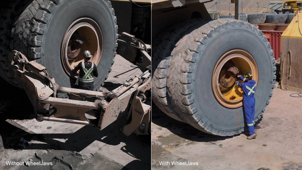 WheelJaws redefines mining tire removal safety