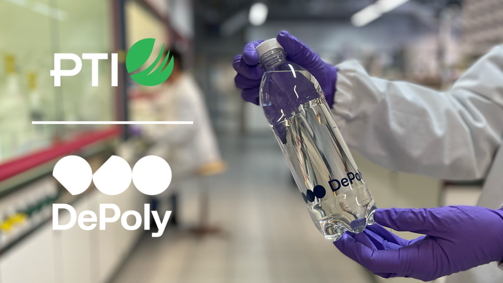 DePoly and PTI create closed-loop PET bottle using mixed waste feedstock
