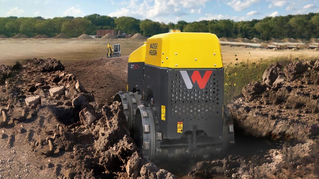 New Wacker Neuson trench roller has 30 percent fewer serviceable parts