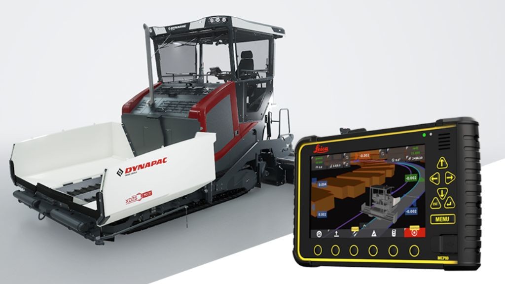 Leica Geosystems collaborates with Dynapac on control system for asphalt pavers