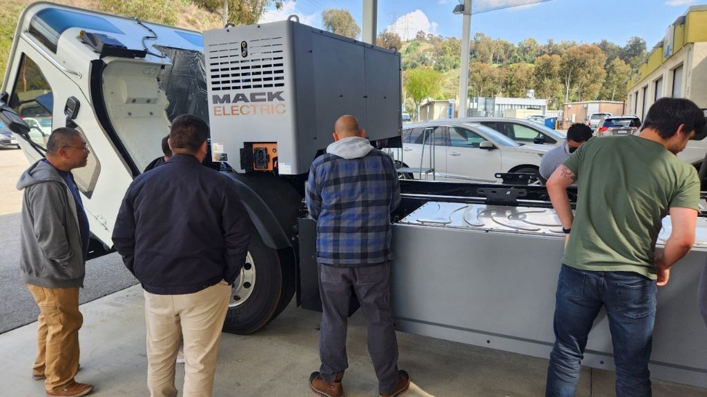 Mack donates electric refuse chassis to advance heavy-duty training for EV technicians