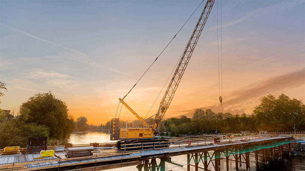 Liebherr’s smallest crane in the LR series offers advanced fuel efficiency