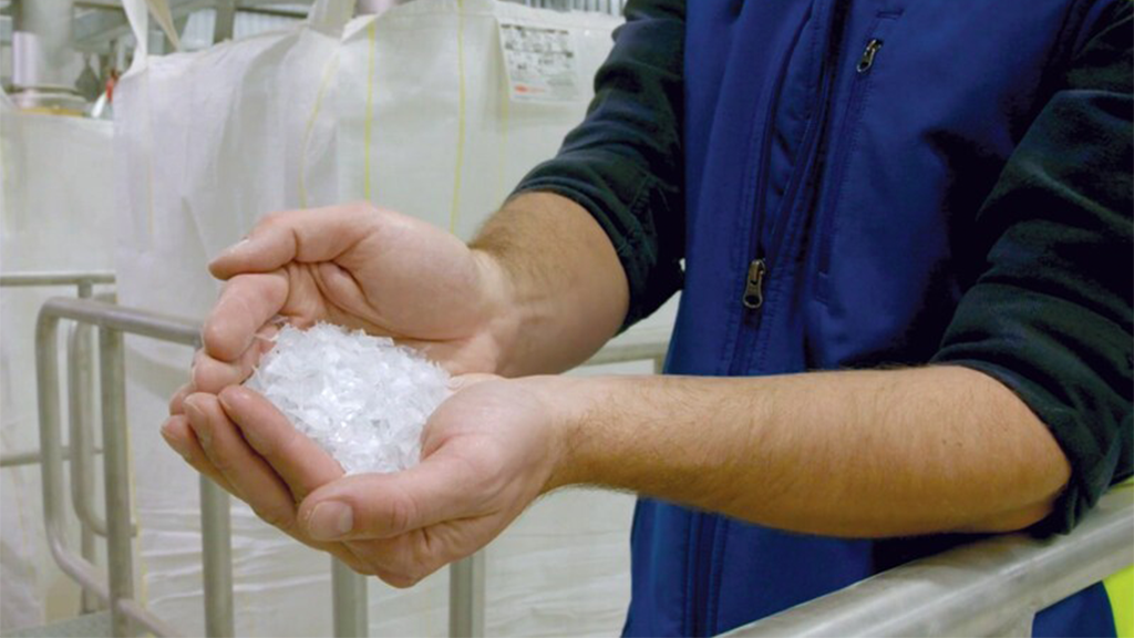 Republic Services’ recycled plastic flake has 54 percent lower carbon output