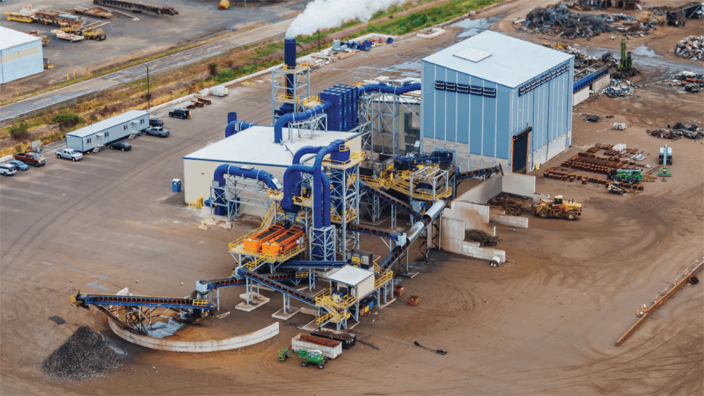 WENDT’s newly commissioned shredding plant filters out 100% of contaminants