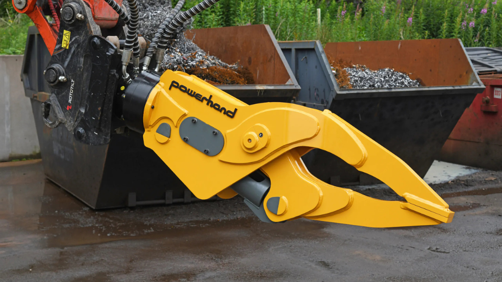 Powerhand’s new dexterity grapple is designed for meticulous scrap processing
