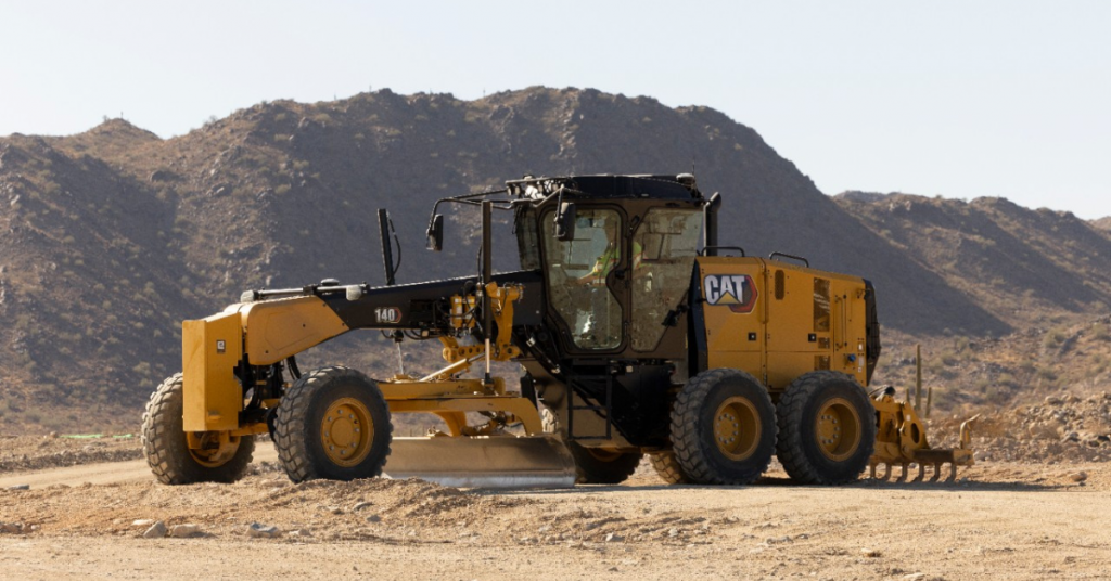 Joystick option available for Cat's new next-generation 140 motor grader