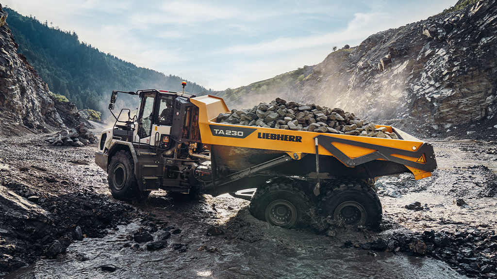 See Liebherr's ADT specs to see how it stacks up for your job site