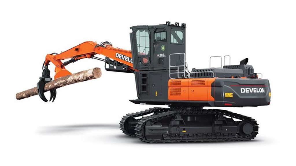 DEVELON’s new log loader delivers heavy-duty performance on rugged terrain