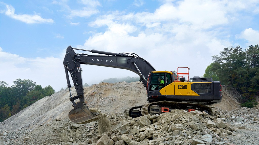 Volvo CE teases 56-ton excavator with 6-cubic-yard bucket