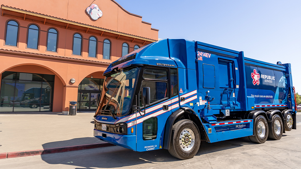 California’s first fully electric recycling and waste collection fleet