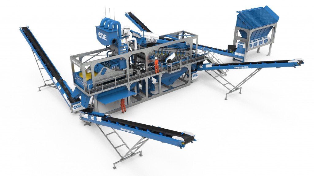 CDE's new ModaLine washing plant is pre-assembled for quick on-site set-up