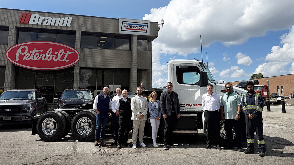 Brandt Peterbilt delivers first made-in-Canada 548 EV tractor
