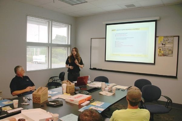 Katherine Hinkel delivers classroom training