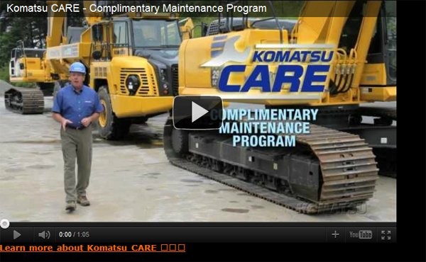 Komatsu Offers Complimentary Maintenance Program