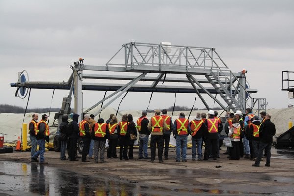 OSCIA and CCC members at a spring, 2011 ‘field day’, touring the Region of Peel’s centralized compost facility.