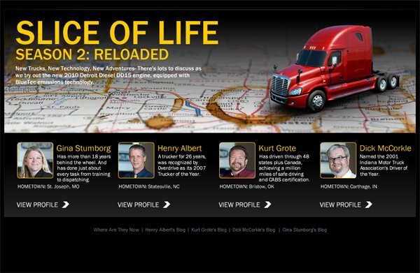 Freightliner Trucks “Slice of Life” Drivers Realizing Significant Fuel Efficiencies