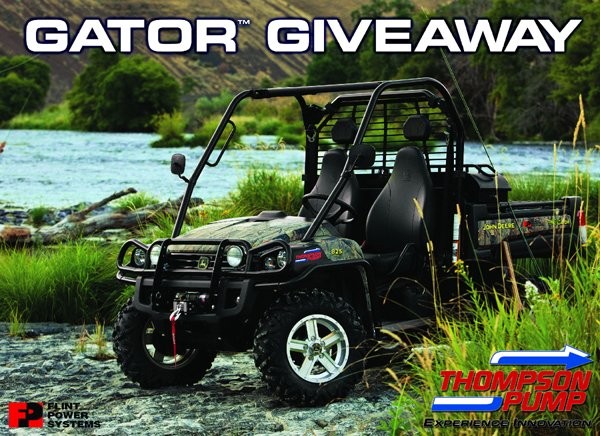 Thompson Pump Launches John Deere Gator Giveaway for all-terrain vehicle