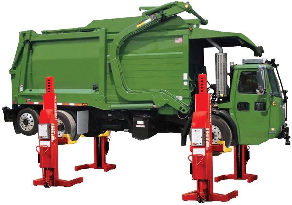 The advantages of using heavy-duty vehicle lifts in refuse and recycling maintenance