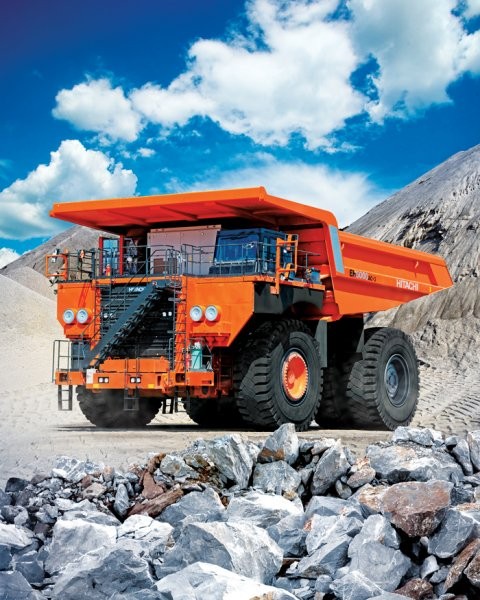 Rigid frame hauler incorporates new drive system Rigid frame hauler incorporates new drive system