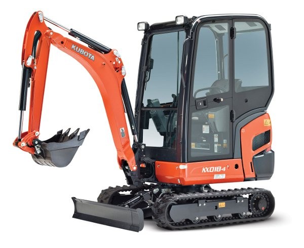 Kubota's latest compact excavator features company's first factory cab on a 1.8 ton machine