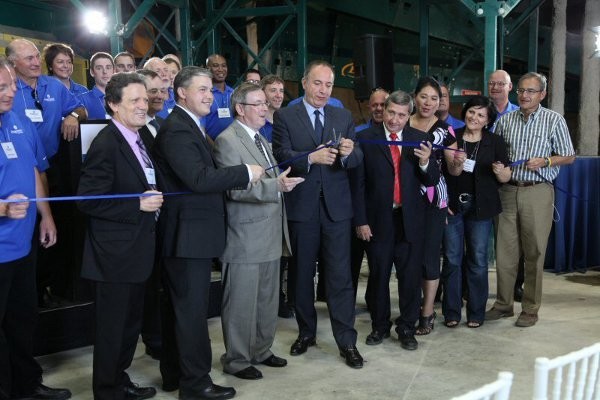 Cutting the ribbon, June 25th, at Progressive Waste Solutions' new high-tech facility in Vaughan, Ontario