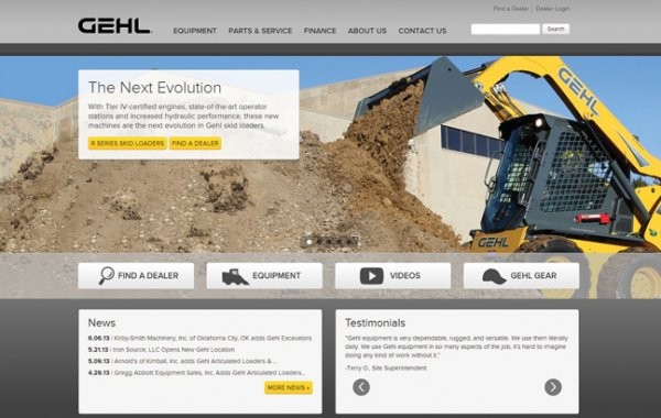 Gehl introduces a new website for North America