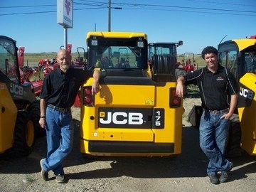 Craig Babcock, President of Hat JCB and Jason Babcock, Director, at their Dunmore. Alberta location.