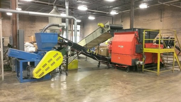 Recycler increases capacity with shredder-granulator pairing